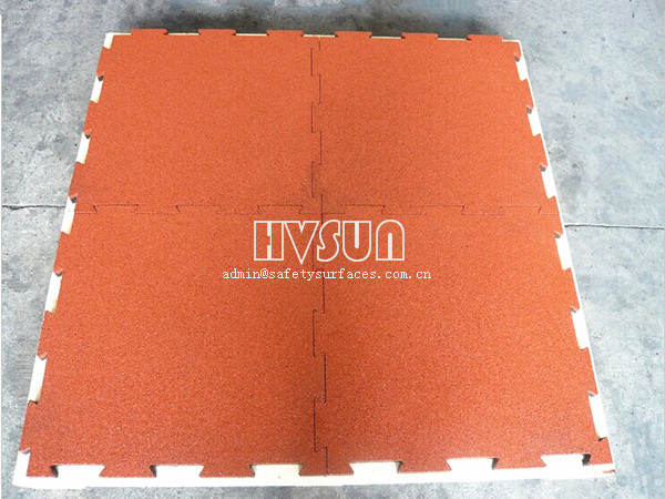 Pure Color Interlock Rubber Mat Hvsun-121 - Rubber Flooring,rubber 